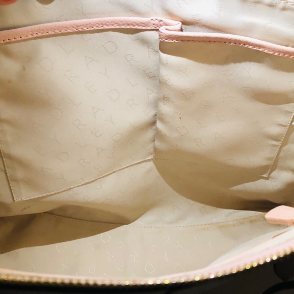 Gorgeous Hadley London Leather Bag Tote - Pink - Lightly Used - Authentic - Picture 10 of 13